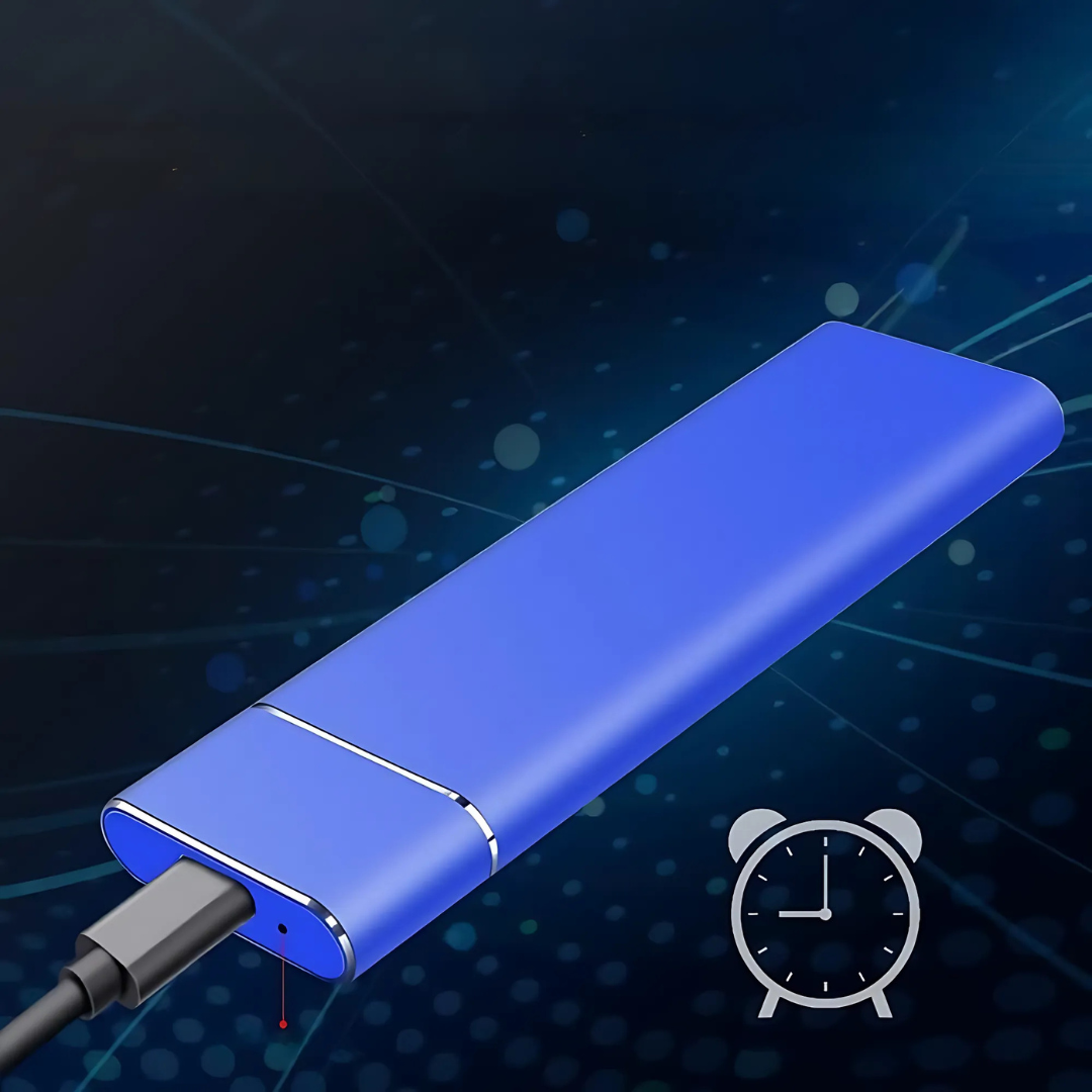 Externe Festplatte 2TB Tragbar Aluminium Gehäuse Hohe Geschwindigkeit USB 3.0 3