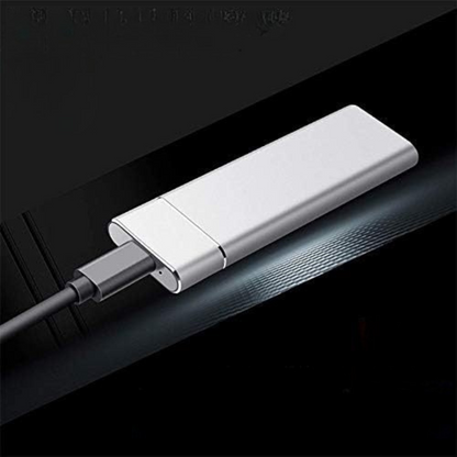 Externe Festplatte 2TB Tragbar Aluminium Gehäuse Hohe Geschwindigkeit USB 3.0 5