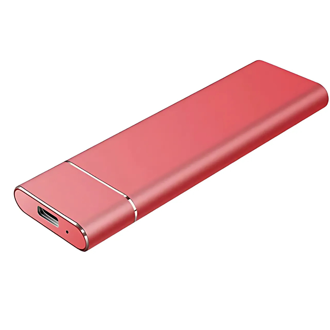 Externe Festplatte 2TB Tragbar Aluminium Gehäuse Hohe Geschwindigkeit USB 3.0 6