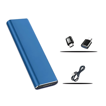 Externe SSD Festplatte 4TB USB 3.1 Typ-C Ultra Dünn Metall Portabel Speicher 2