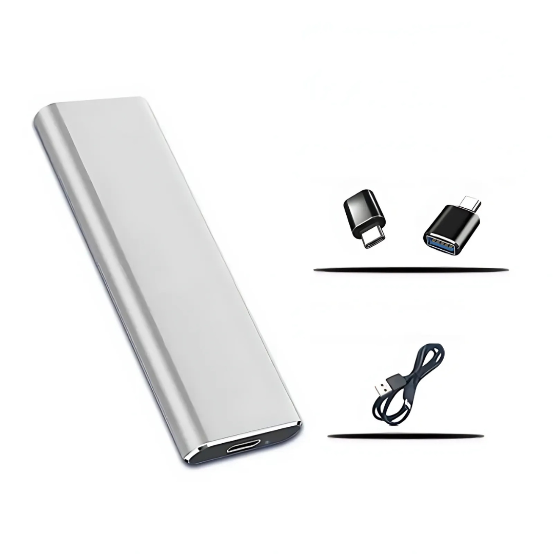 Externe SSD Festplatte 4TB USB 3.1 Typ-C Ultra Dünn Metall Portabel Speicher 5