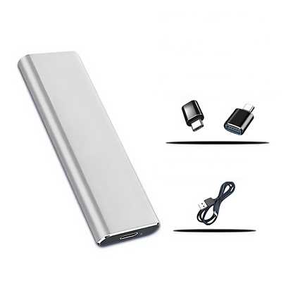 Externe SSD Festplatte 4TB USB 3.1 Typ-C Ultra Dünn Metall Portabel Speicher 5