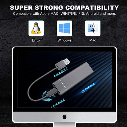 Externe SSD Festplatte 500GB/1TB/2TB Ultra Schnelle Datenübertragung Aluminium 1