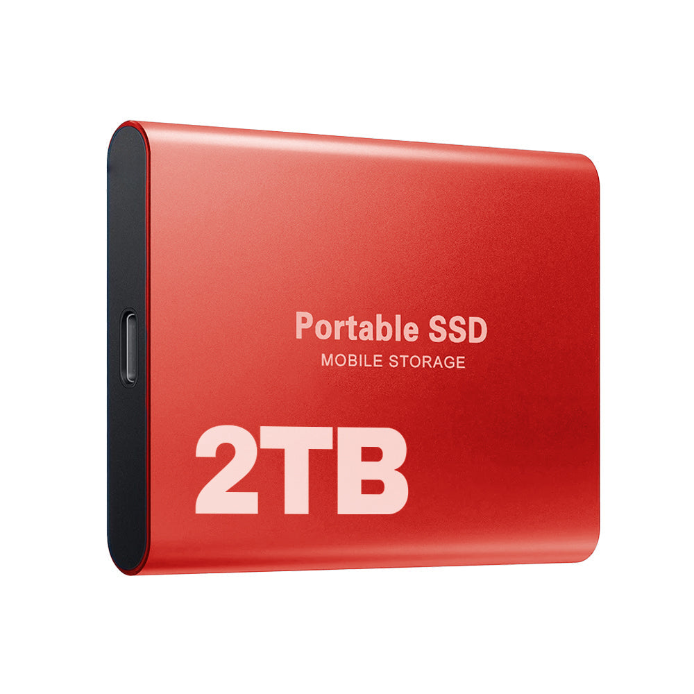 Externe SSD Festplatte Kompakt Hochgeschwindigkeit Tragbar 256GB bis 2TB 7