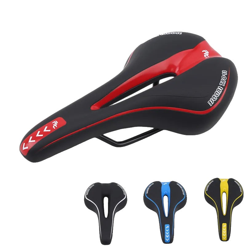 Extra Weicher Gel Fahrradsattel – Ergonomisches Hohldesign für MTB und Straßenradfahren, Rutschfeste Oberfläche, 27,5 x 15 cm 1
