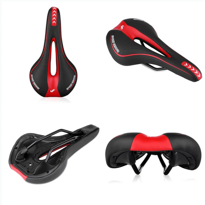 Extra Weicher Gel Fahrradsattel – Ergonomisches Hohldesign für MTB und Straßenradfahren, Rutschfeste Oberfläche, 27,5 x 15 cm 3