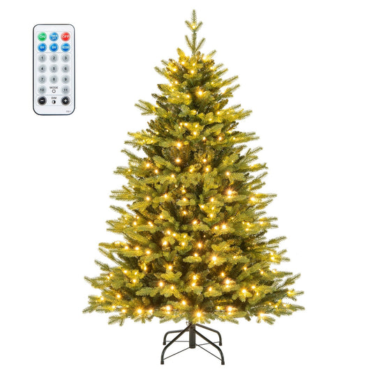 FestiveFir – Aufklappbarer Weihnachtsbaum mit realistischen Zweigen und LED 0