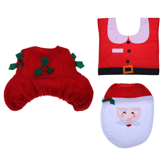 Festlicher Weihnachtsmann | Weihnachtsmann-Badezimmermatte 0
