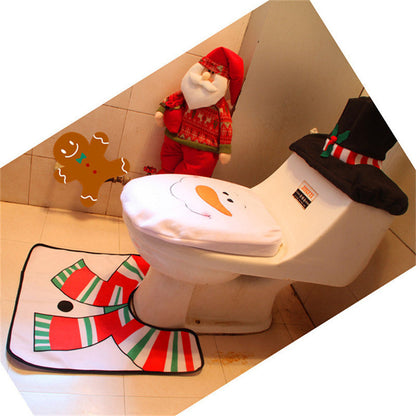 Festlicher Weihnachtsmann | Weihnachtsmann-Badezimmermatte 4
