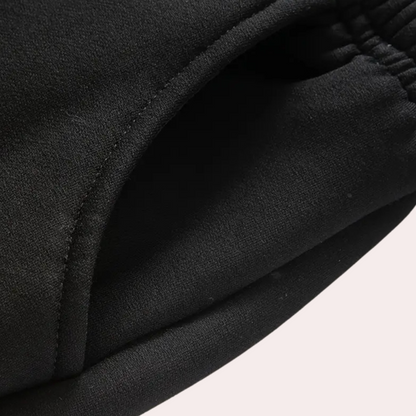 Herren Winterset Schwarz Größe M Baumwollmischung-3