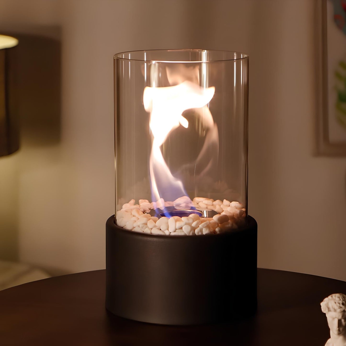 Flammen-Öllampe aus Glas – Umweltfreundliche Öl Lampe für Innen- und Außenbereiche, Zeitloses Design 2