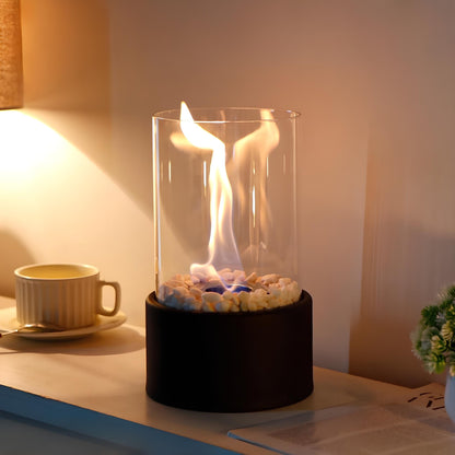 Flammen-Öllampe aus Glas – Umweltfreundliche Öl Lampe für Innen- und Außenbereiche, Zeitloses Design 3