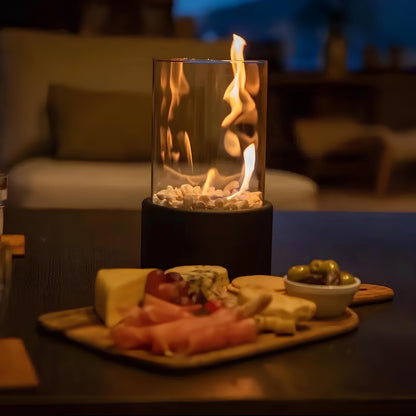 Flammen-Öllampe aus Glas – Umweltfreundliche Öl Lampe für Innen- und Außenbereiche, Zeitloses Design 5