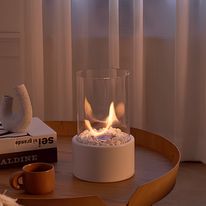 Flammen-Öllampe aus Glas – Umweltfreundliche Öl Lampe für Innen- und Außenbereiche, Zeitloses Design 6