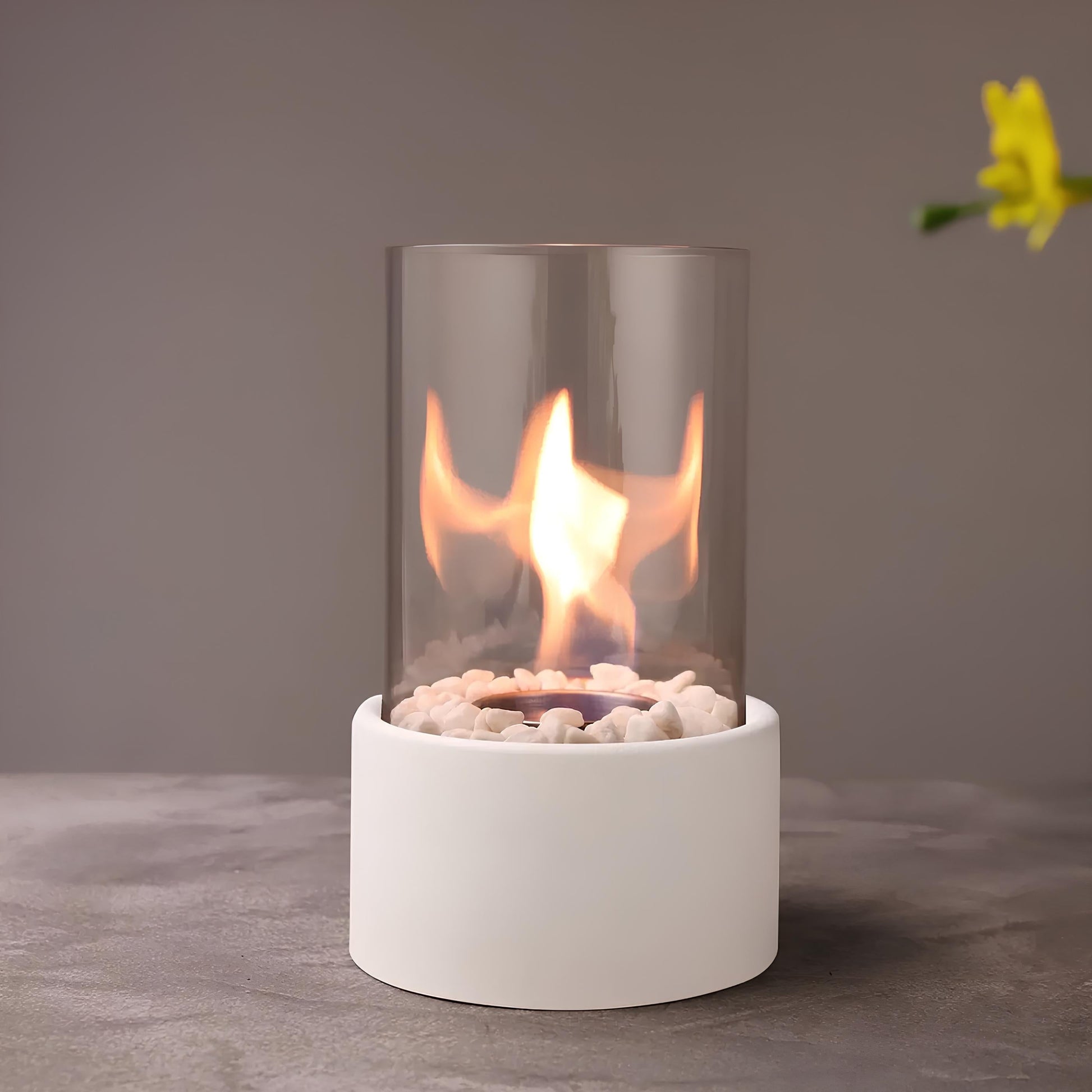 Flammen-Öllampe aus Glas – Umweltfreundliche Öl Lampe für Innen- und Außenbereiche, Zeitloses Design 8
