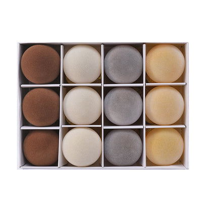 Fluwelige Weihnachtsbaumkugeln Set – 12 Elegante, Gevlokte Weihnachtsornamente für Festliche Dekoration 2