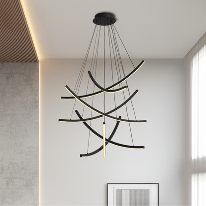 Fonden | Rella Skandinavischer Treppenkronleuchter für moderne Eleganz 3