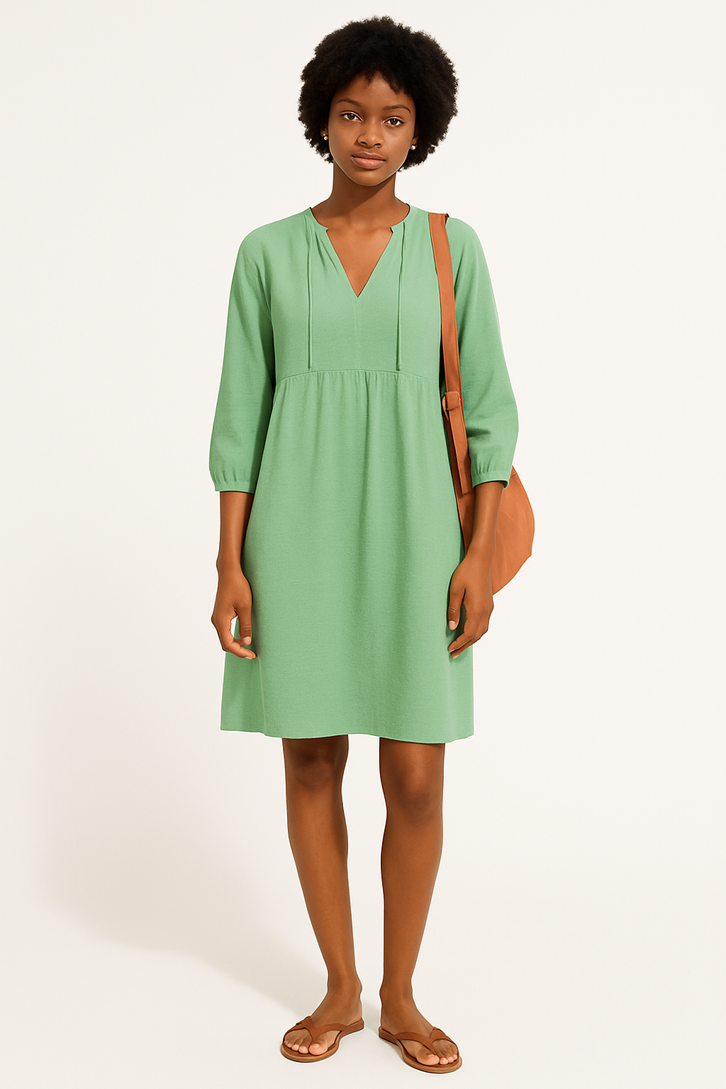 Damen Hemdkleid Blau Größe M Leinen - Lässiges Hemdblusenkleid für Freizeit und Alltag-3
