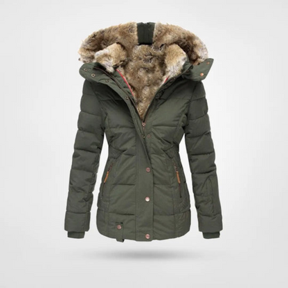 Freya | Elegante Damen Winter Pufferjacke im Parka Design 4