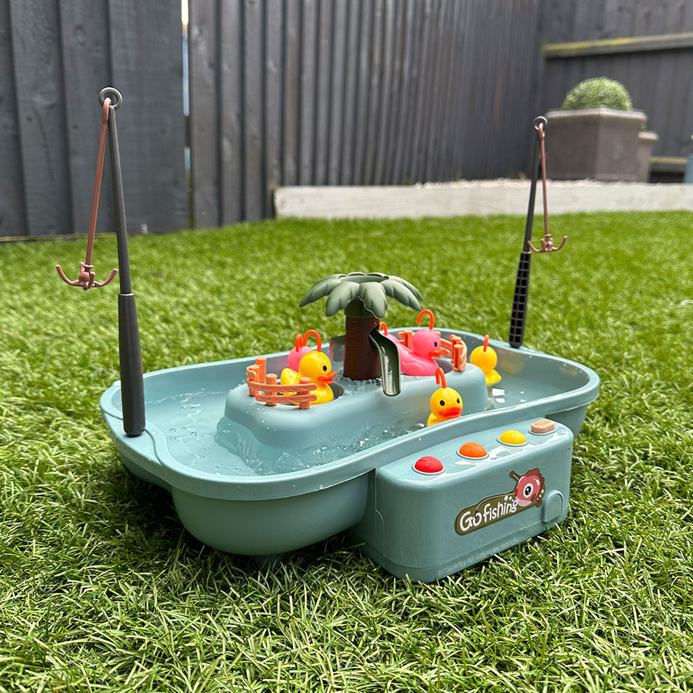 Fröhliches Angeln – Wasser- und Fischspiel für Kinder zur Förderung von Motorik und Kreativität – Spielzeug für drinnen und draußen 0