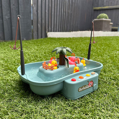 Fröhliches Angeln – Wasser- und Fischspiel für Kinder zur Förderung von Motorik und Kreativität – Spielzeug für drinnen und draußen 0