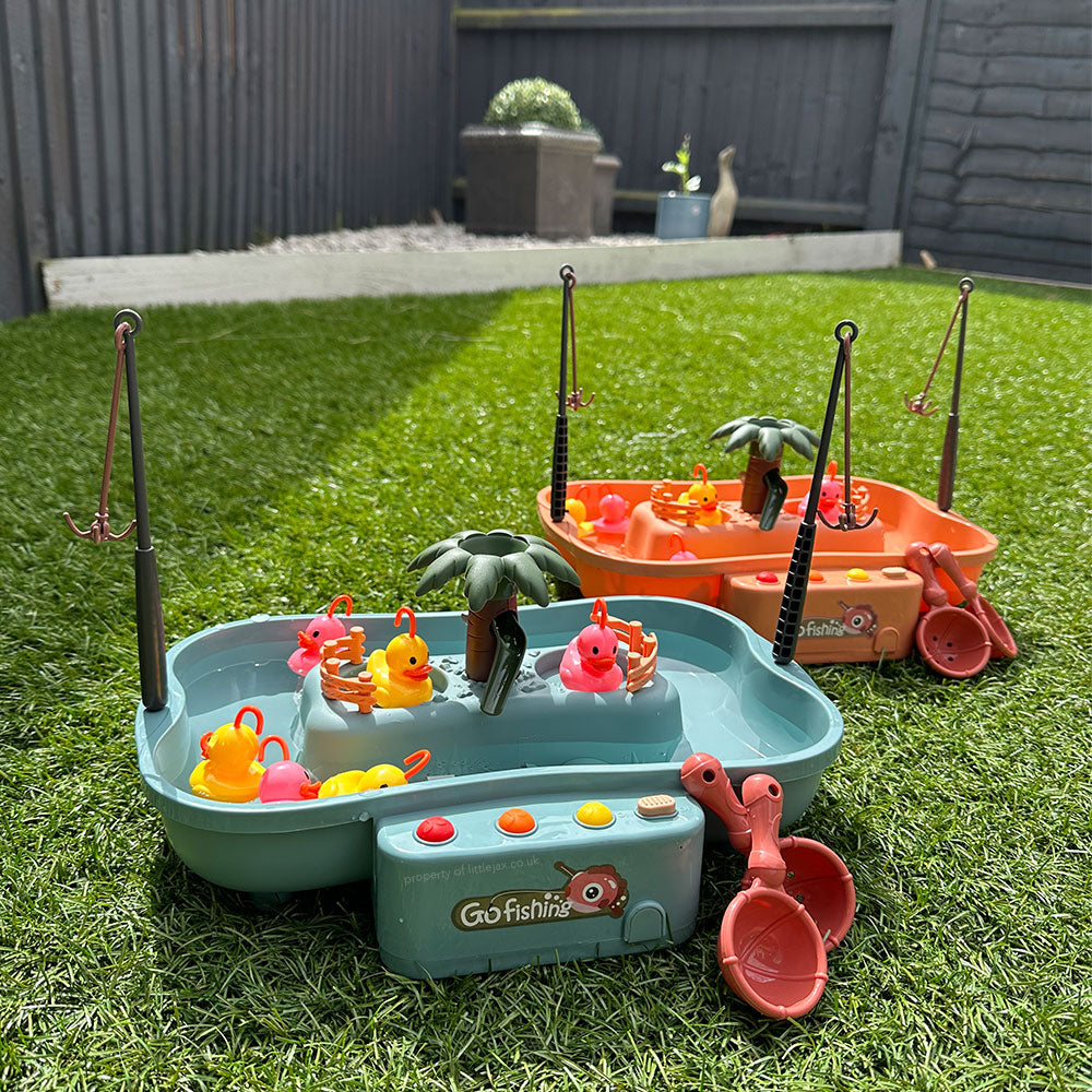 Fröhliches Angeln – Wasser- und Fischspiel für Kinder zur Förderung von Motorik und Kreativität – Spielzeug für drinnen und draußen 1
