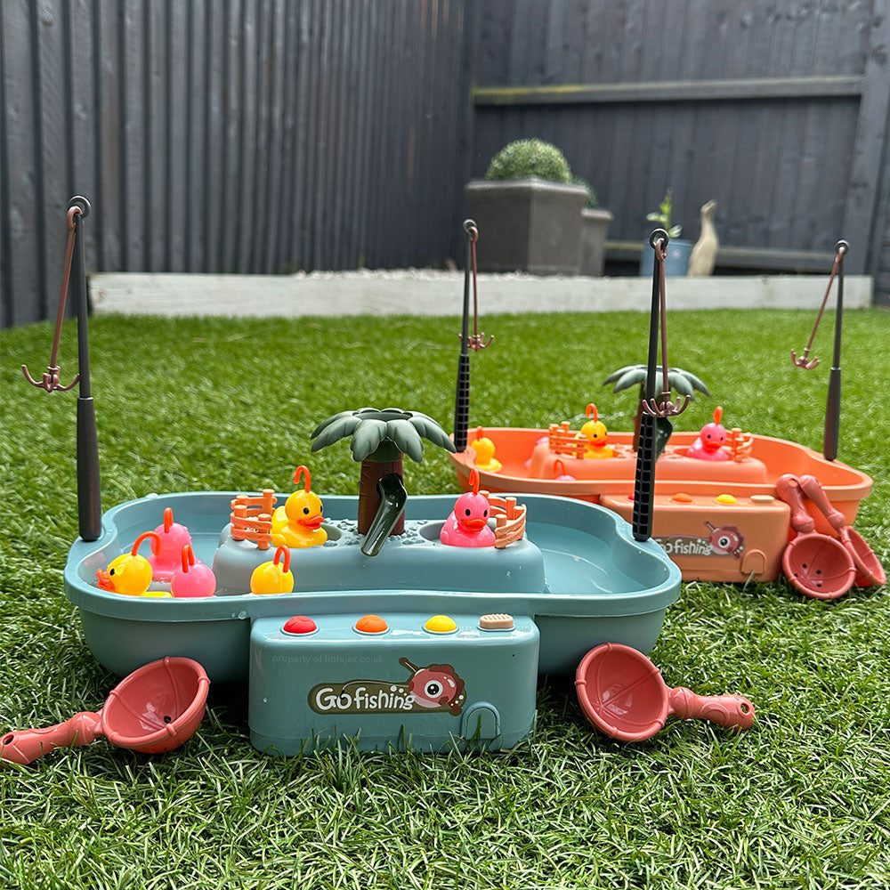 Fröhliches Angeln – Wasser- und Fischspiel für Kinder zur Förderung von Motorik und Kreativität – Spielzeug für drinnen und draußen 2