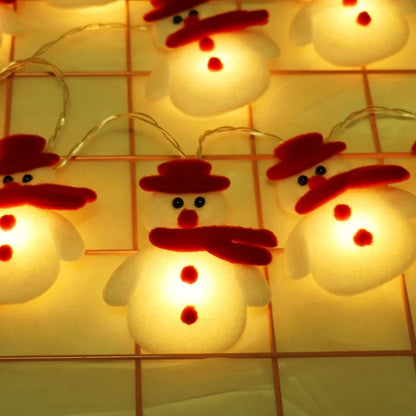 FrostyGlow – Schneemann-Weihnachtsbaumlichter und hängende Ornamente 3
