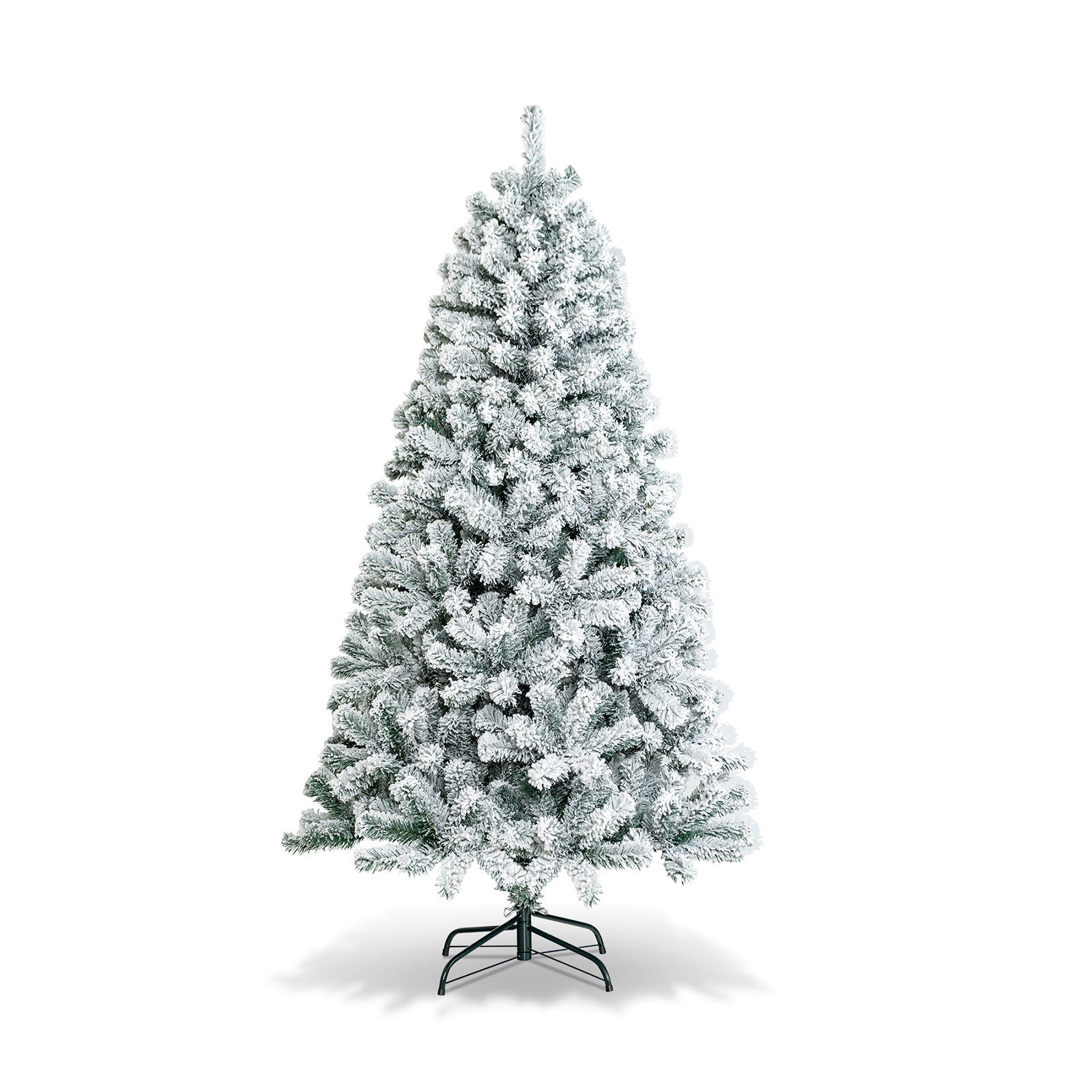 FrostyPine – 180 cm schneebedeckter künstlicher Weihnachtsbaum mit 600 Zweigen 0