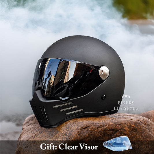 Full Face Motorcycle Helmet DOT ECE Approved High-Quality ABS 0