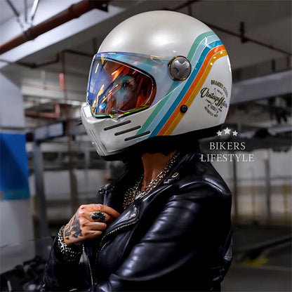 Full Face Motorcycle Helmet DOT ECE Approved High-Quality ABS 2