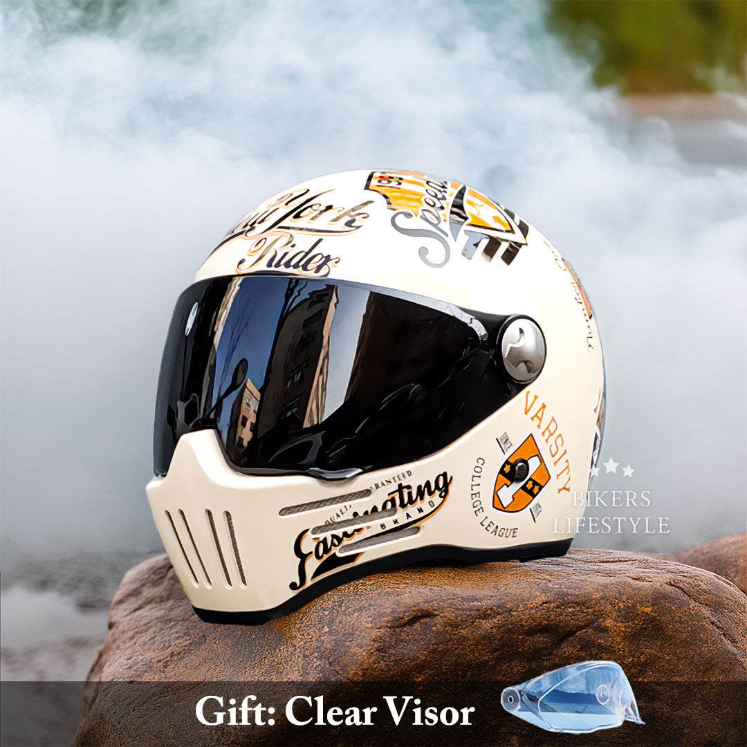 Full Face Motorcycle Helmet DOT ECE Approved High-Quality ABS 7