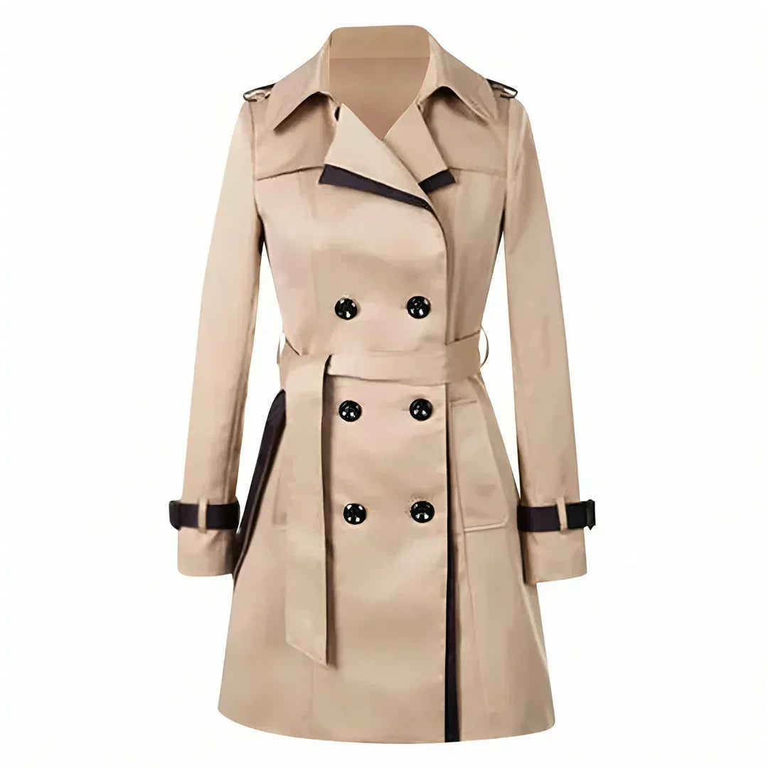 Gabriella | Eleganter Damen Zweireiher Trenchcoat für den Herbst 0