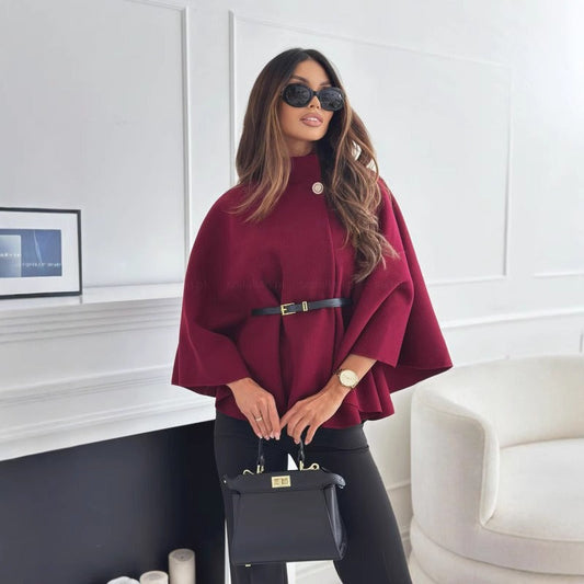 Gabriella | Stilvoller Cape-Mantel für Damen mit elegantem Stehkragen 0