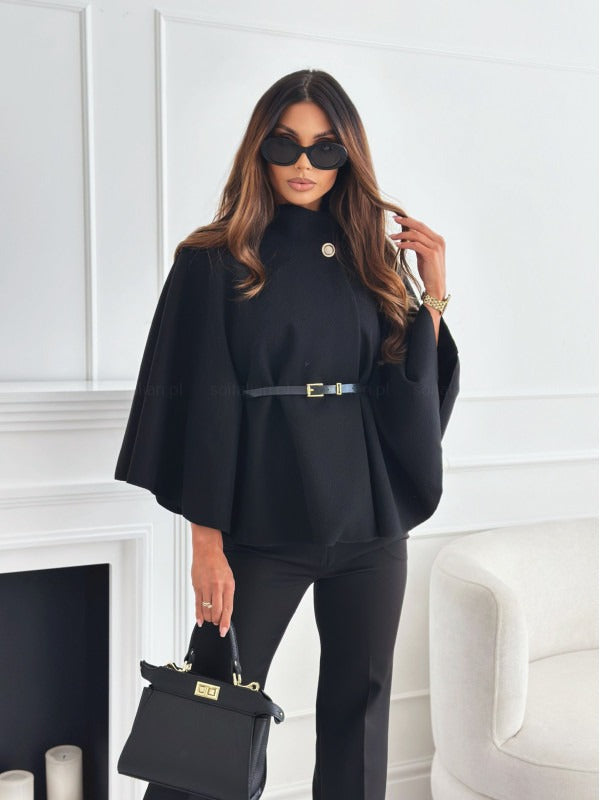 Gabriella | Stilvoller Cape-Mantel für Damen mit elegantem Stehkragen 1