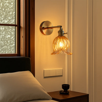 Glassora | Moderne minimalistische Blumen-Wandlampe 0