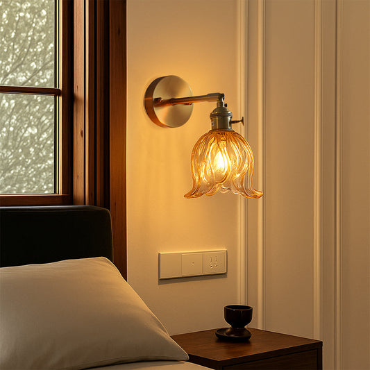 Glassora | Moderne minimalistische Blumen-Wandlampe 0