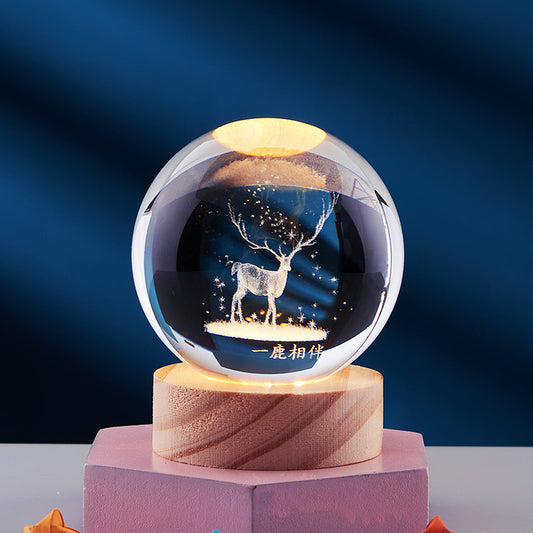 GleamSphere – Elegante 3D-Nachtlampe 0