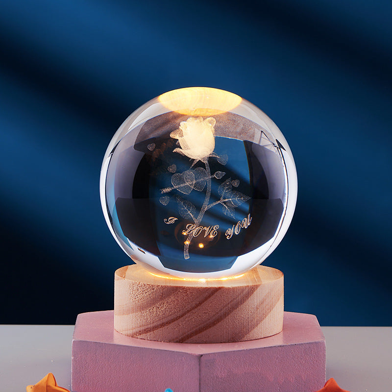 GleamSphere – Elegante 3D-Nachtlampe 10