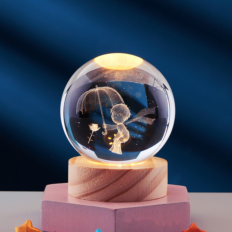 GleamSphere – Elegante 3D-Nachtlampe 12