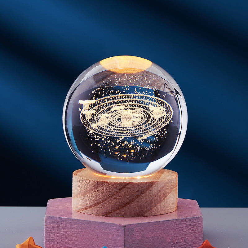 GleamSphere – Elegante 3D-Nachtlampe 13
