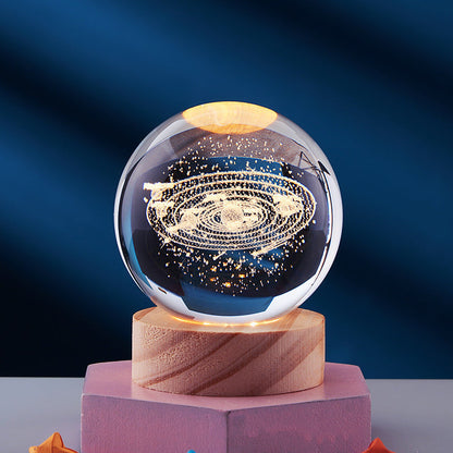 GleamSphere – Elegante 3D-Nachtlampe 13