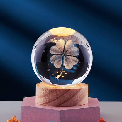 GleamSphere – Elegante 3D-Nachtlampe 14
