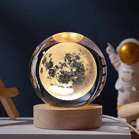 GleamSphere – Elegante 3D-Nachtlampe 15