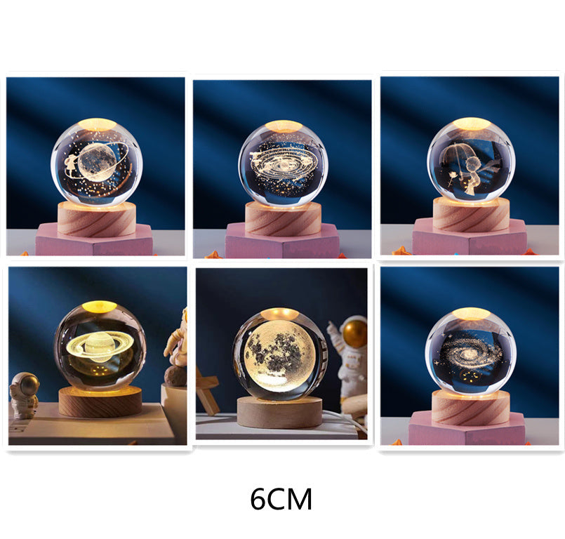 GleamSphere – Elegante 3D-Nachtlampe 19