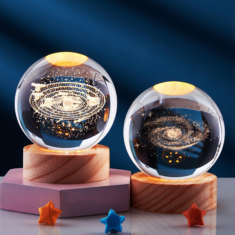 GleamSphere – Elegante 3D-Nachtlampe 2