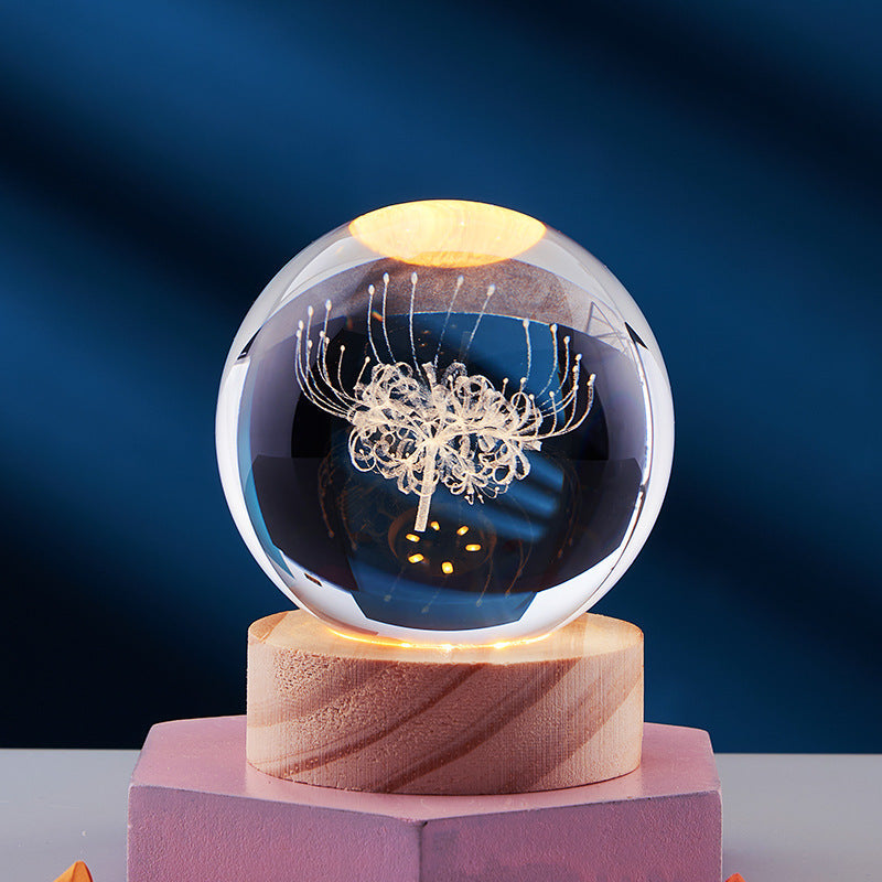GleamSphere – Elegante 3D-Nachtlampe 6