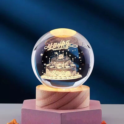 GleamSphere – Elegante 3D-Nachtlampe 7