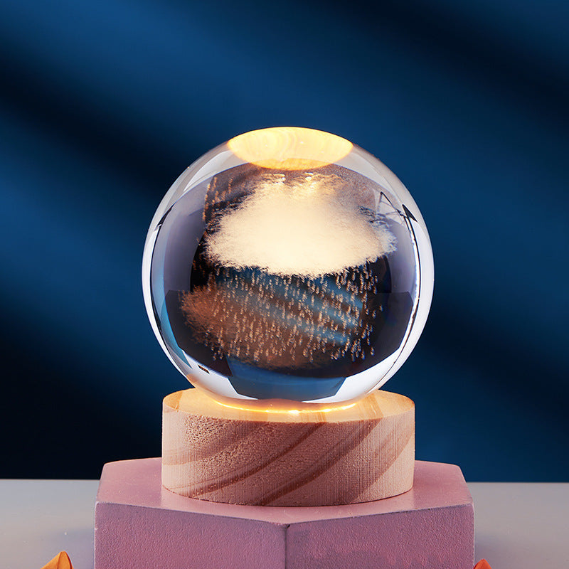 GleamSphere – Elegante 3D-Nachtlampe 8