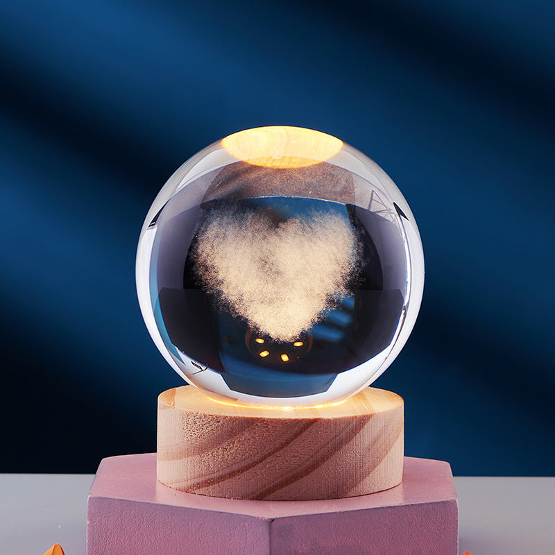 GleamSphere – Elegante 3D-Nachtlampe 9